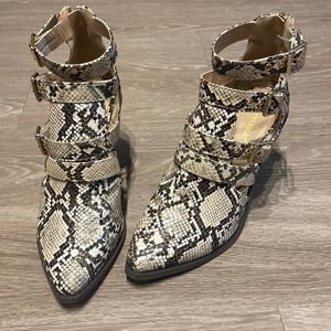 Ivory snakeskin boots II